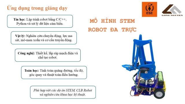 MÔ HÌNH STEM ROBOT ĐA TRỰC – MULTI-FUNCTIONAL ROBOT CAR MODEL