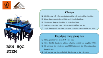BÀN HỌC STEM ĐA NĂNG – KHÔNG GIAN THỰC HÀNH CÔNG NGHỆ HIỆN ĐẠI (STEM LEARNING TABLE)