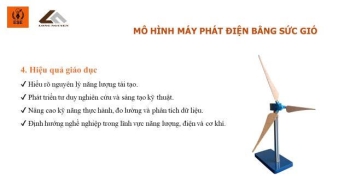 MÔ HÌNH MÁY PHÁT ĐIỆN BẰNG SỨC GIÓ – WIND POWER GENERATOR MODEL